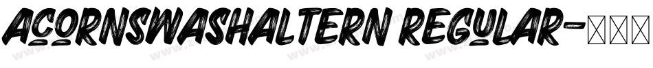 AcornSwashAltern Regular字体转换